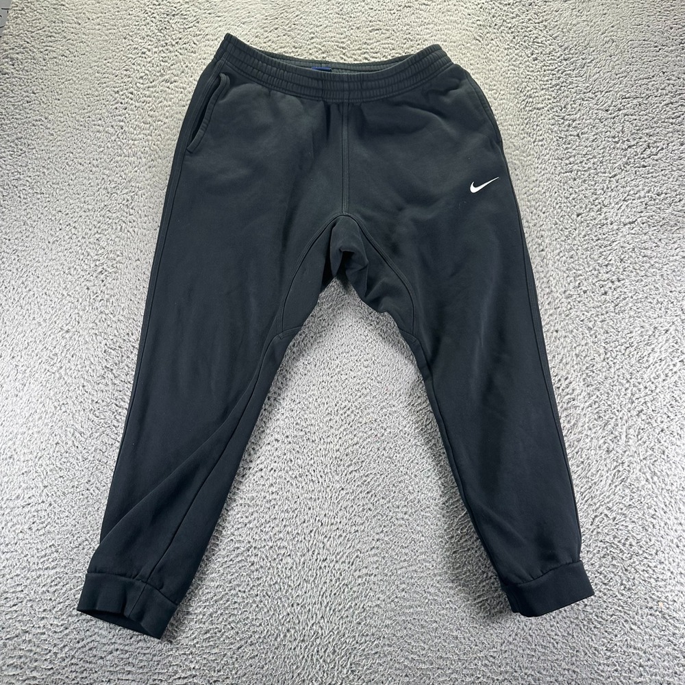 Vintage Nike Sweatpants Men L Black Jogger Tapered Performance Sports Activewear